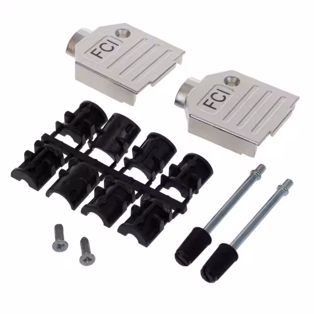 8655MH0902BKLF Amphenol ICC (FCI)  Capots de connecteurs D-Sub en forme de D